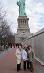 Standing with Jeannie and Carolyn McClain at the Statue of Liberty, which we went up into and from where we enjoyed a great view